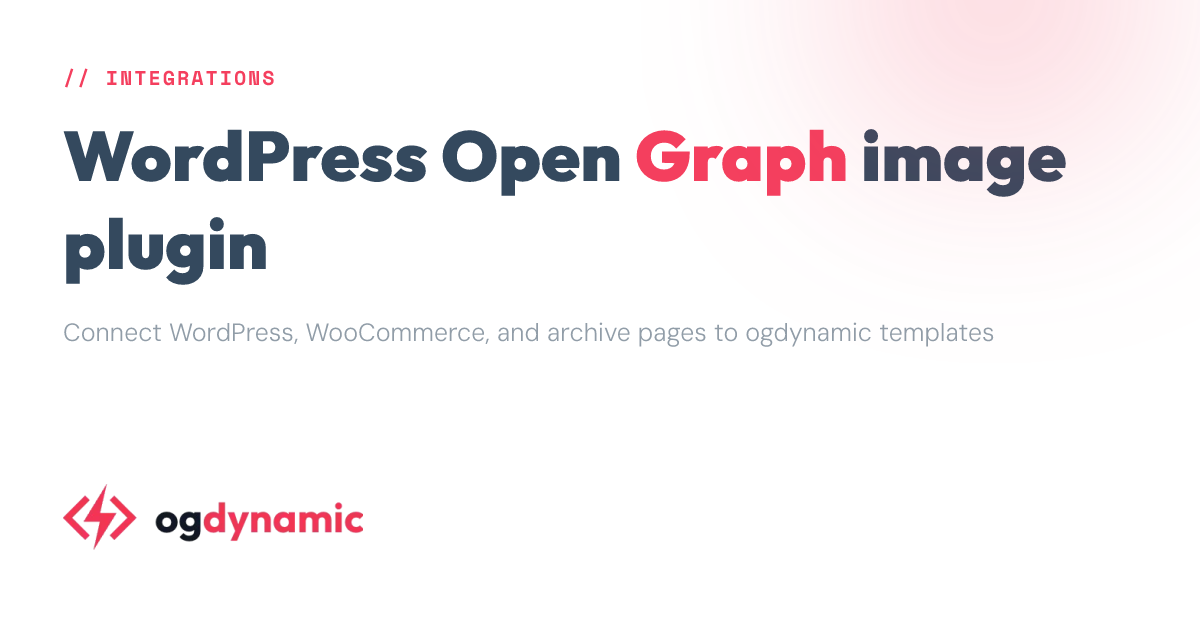 WordPress Open Graph Image Plugin Integration - ogdynamic