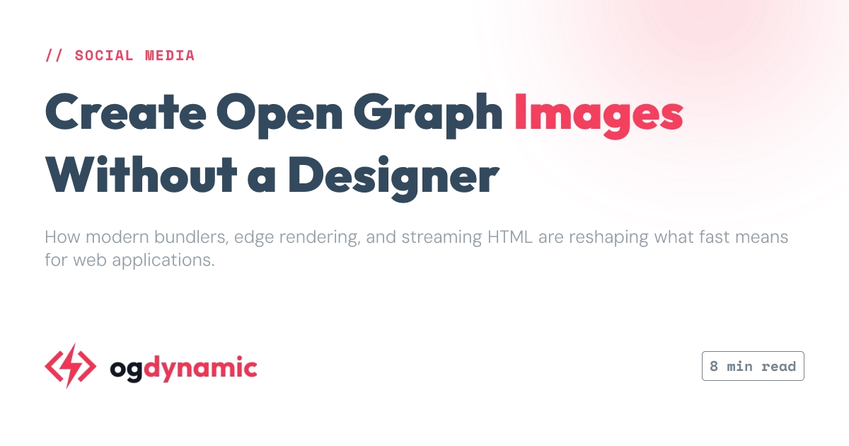 Create Open Graph Images Without a Designer - ogdynamic
